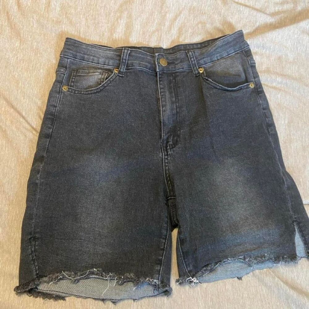 Black Jean Shorts Size L